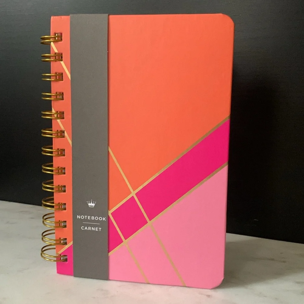 Hallmark Pink and Coral Spiral Notebook